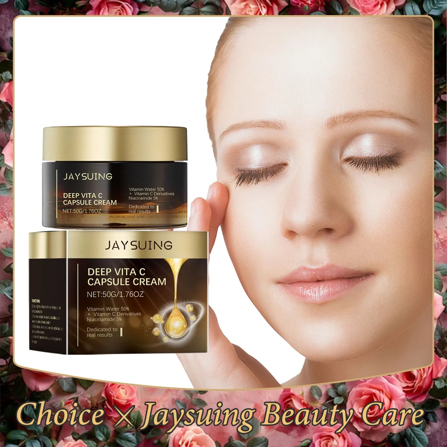 Deep Hydration Cream Vita C Capsules, Face Rejuvenating Cream